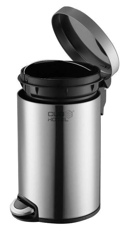 Papelera con Pedal 12L Acero Inoxidable EKO Serene